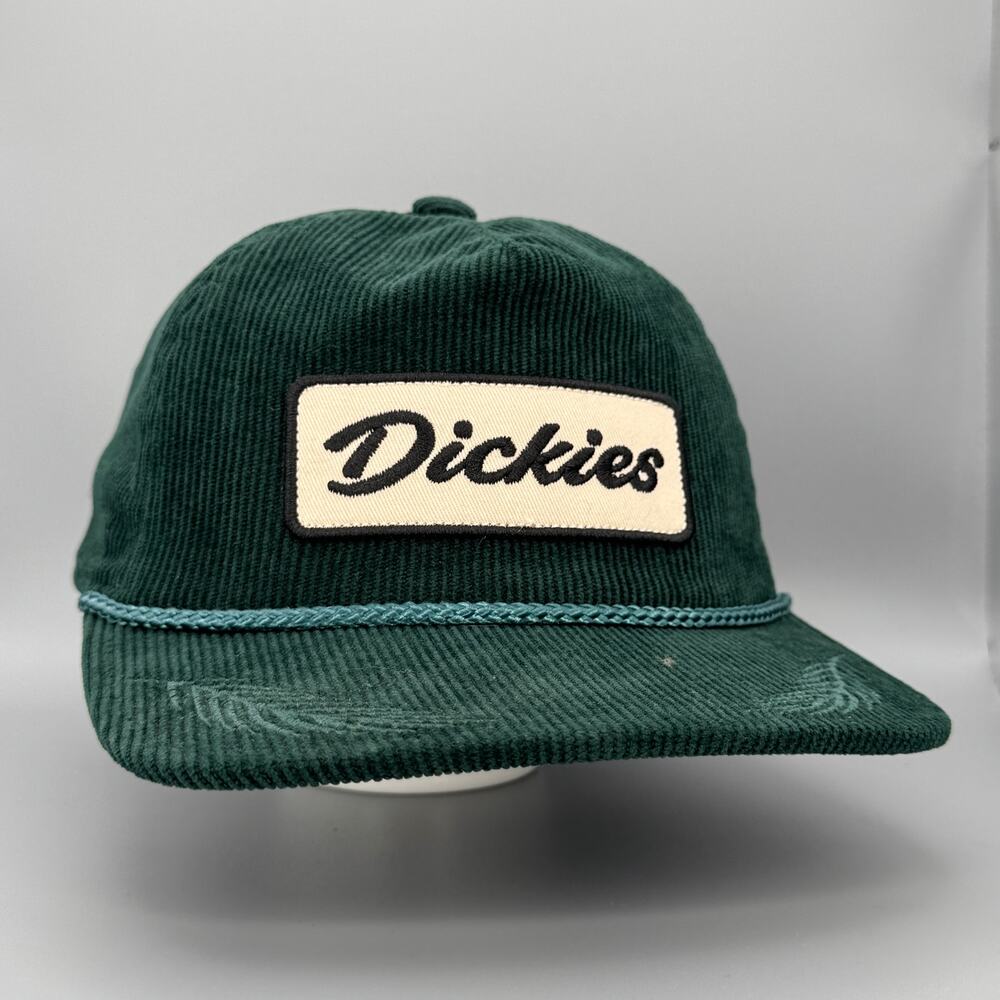 Modern Dickies Green Corduroy Snapback Rope Hat